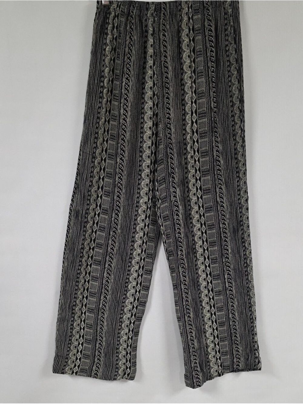 Jay Jacob's Women's Bohemiam Tribal Goemetric Print Striped Pants, 25" Waist